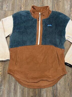 Kavu Timber Lane Fleece Pullover - Women's Size XL - 1/2 Zip